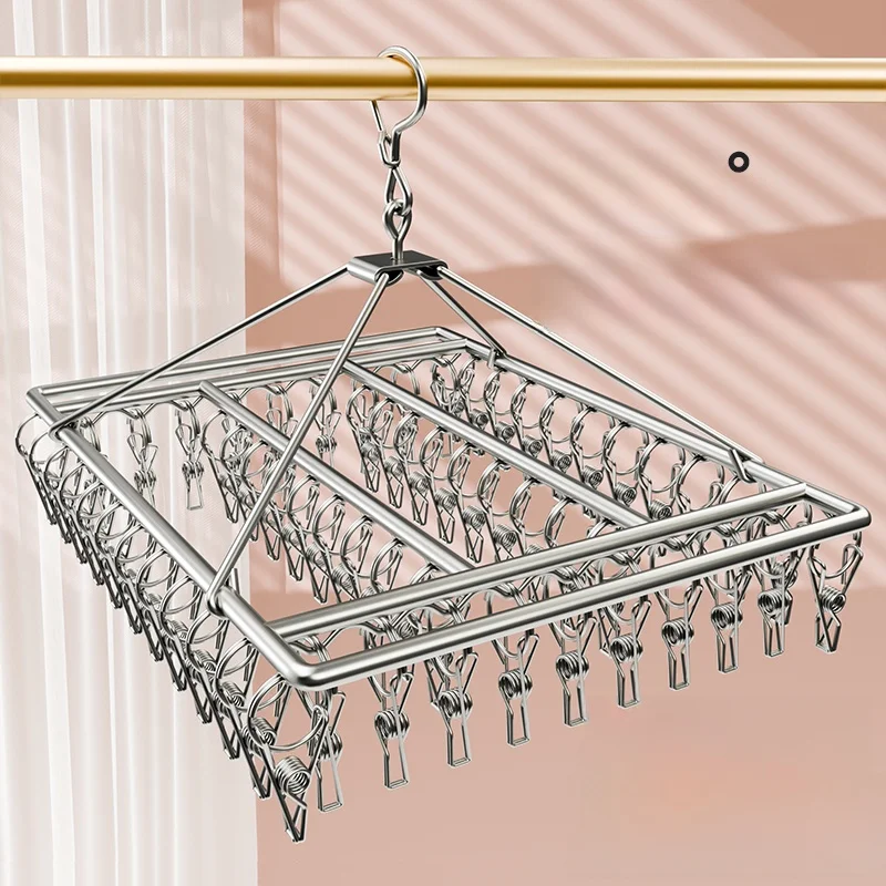 Stainless Steel Socks Drying Rack with Multiple Clips Windproof Multi-functional Socks Drying Tool for Student Dormitory
Stainless Steel Socks Drying Rack with Multiple Clips Windproof Multi-functional Socks Drying Tool for Student Dormitory