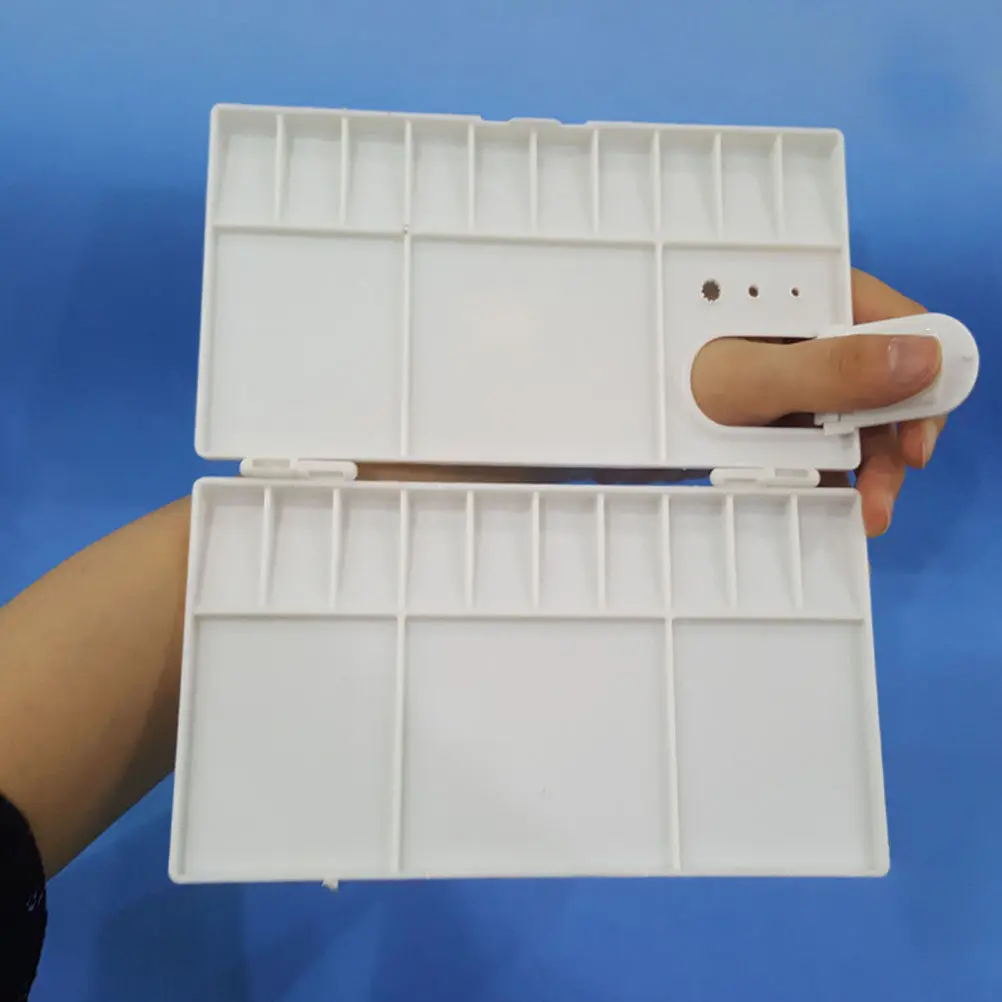 3Pcs Color Mixing Palettes Folding Watercolor Pigment Box Plastic Art Paint Boxes Easy Clean Compartments for Artists Students
3Pcs Color Mixing Palettes Folding Watercolor Pigment Box Plastic Art Paint Boxes Easy Clean Compartments for Artists Students