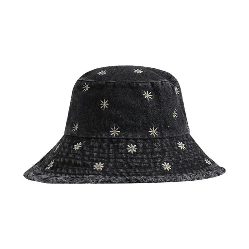 A52E Embroidery Decorated Jeans Bucket Hat Breathable Comfortable Sun
A52E Embroidery Decorated Jeans Bucket Hat Breathable Comfortable Sun