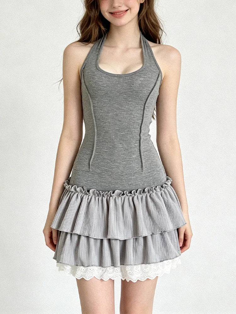 Women's Grey Strapless Backless Dress Y2K French Elegant High Street Fashion Aesthetic Party Sexy Retro Casual Dress Cloting New
Women's Grey Strapless Backless Dress Y2K French Elegant High Street Fashion Aesthetic Party Sexy Retro Casual Dress Cloting New