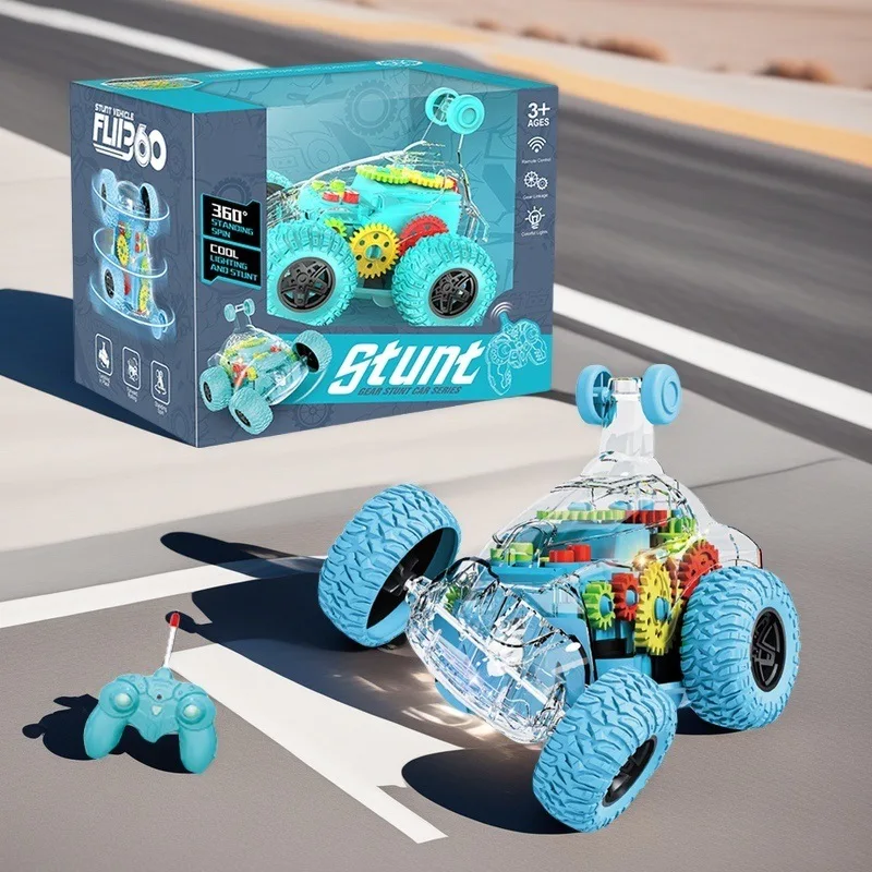 Four-way remote control electric dump truck wireless remote control cool stunt transparent gear rotating car children's toy car
Four-way remote control electric dump truck wireless remote control cool stunt transparent gear rotating car children's toy car