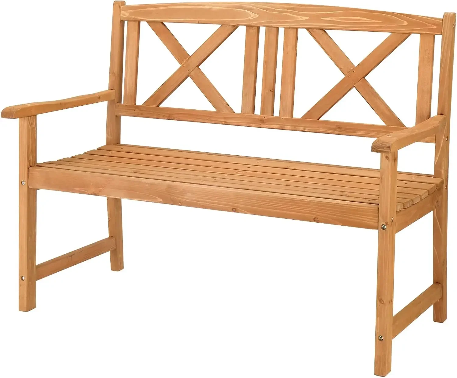 Wooden Garden Bench, Outdoor Wood Patio Bench, Rustic 2-Person Loveseat Chair W/Armrest For Porch Poolside Park Backyard
Wooden Garden Bench, Outdoor Wood Patio Bench, Rustic 2-Person Loveseat Chair W/Armrest For Porch Poolside Park Backyard