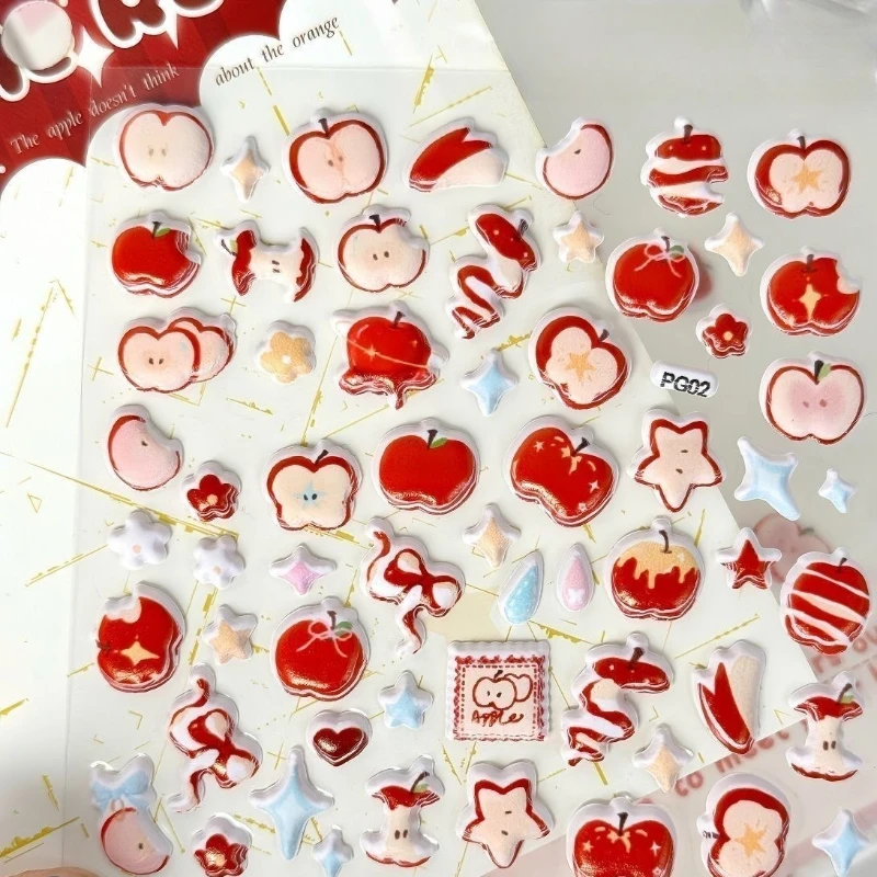 Милая ретро мечтательная наклейка с яблочным пузырем, 3D тисненая эстетическая наклейка для чехла для телефона, стильная наклейка для декора журнала
Милая ретро мечтательная наклейка с яблочным пузырем, 3D тисненая эстетическая наклейка для чехла для телефона, стильная наклейка для декора журнала