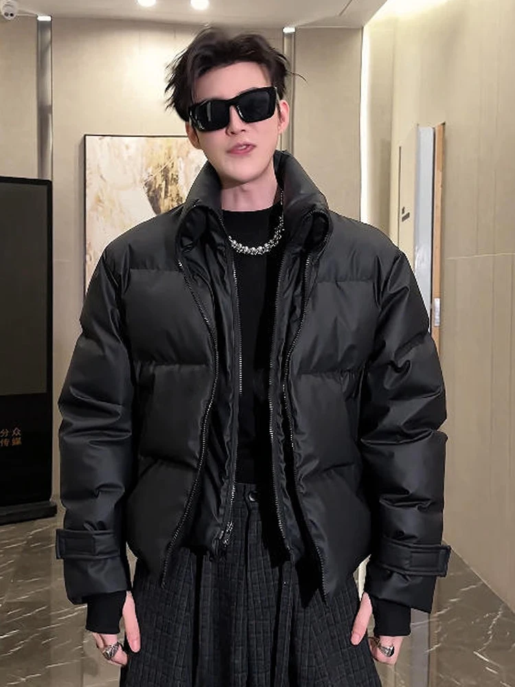 Модная утепленная хлопковая куртка с воротником-стойкой для мужчин, зимняя теплая удобная свободная верхняя одежда, имитация двухслойной конструкции.
Модная утепленная хлопковая куртка с воротником-стойкой для мужчин, зимняя теплая удобная свободная верхняя одежда, имитация двухслойной конструкции.