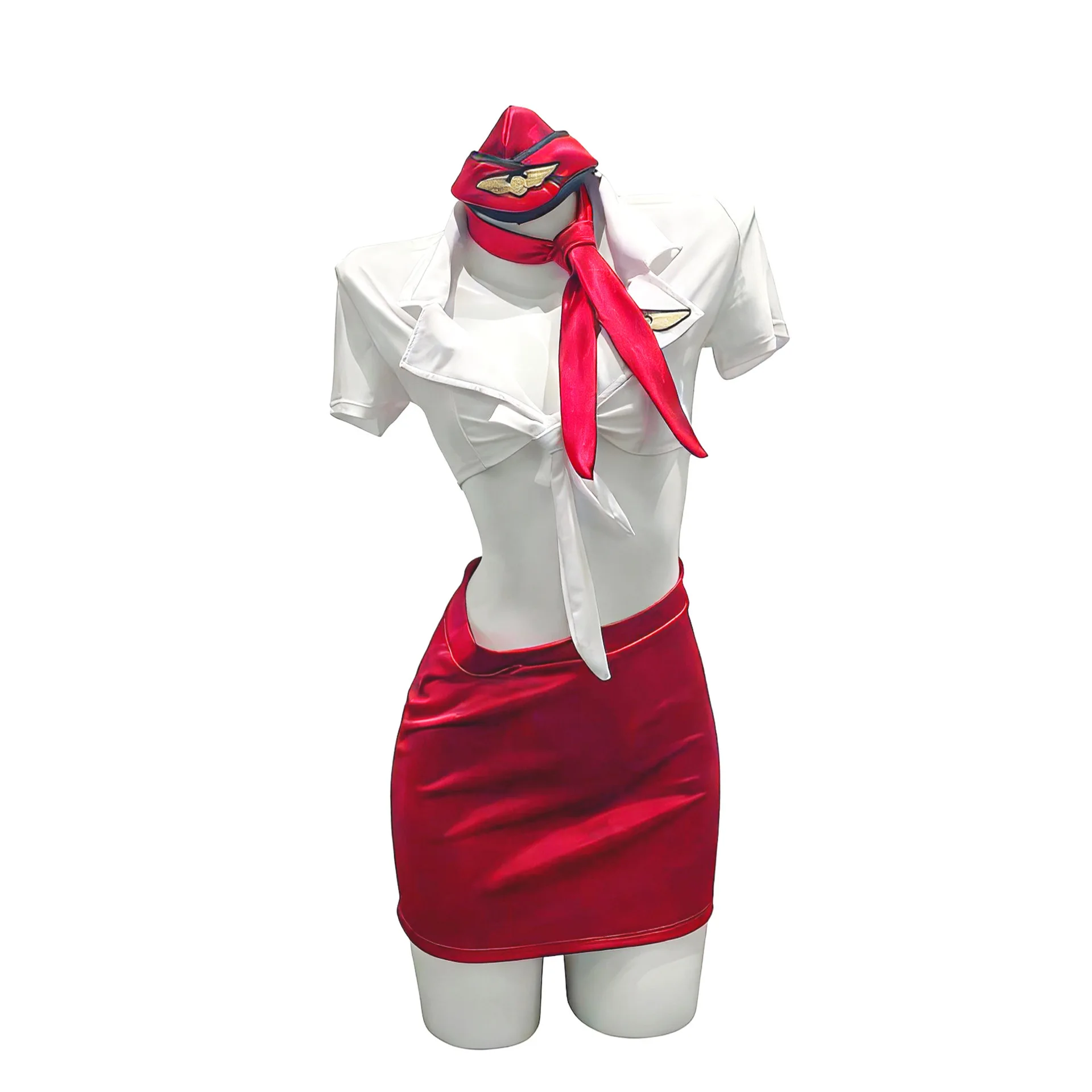 Sexy Elegant And Flight Attendant Nightclub Uniform Seductive Bodycon Outfit Pure Desire Sexy Sets Sweet For Woman Charming PAD2
Sexy Elegant And Flight Attendant Nightclub Uniform Seductive Bodycon Outfit Pure Desire Sexy Sets Sweet For Woman Charming PAD2