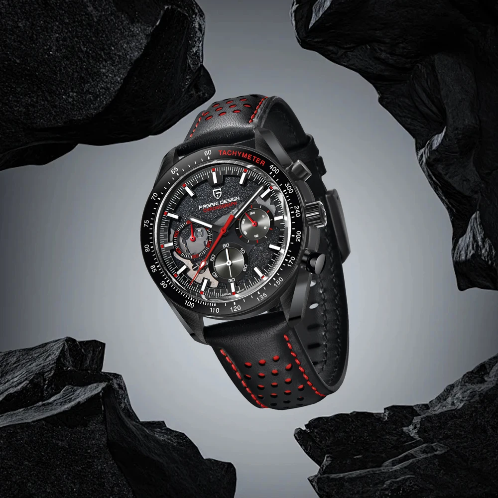 PAGANI DESIGN new men's watch quartz watch men's Sapphire crystal sports chronograph 100m waterproof stainless steel men's watch
PAGANI DESIGN new men's watch quartz watch men's Sapphire crystal sports chronograph 100m waterproof stainless steel men's watch