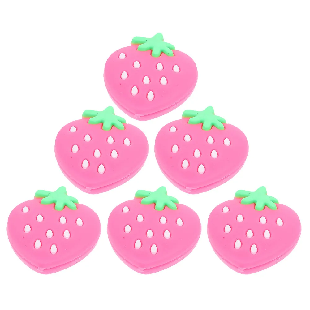 Набор из 6 виброгасителей для теннисных ракеток с клубничным узором, мягкие силиконовые амортизаторы для снижения вибрации, контроль вибрации, улучшение хвата
Набор из 6 виброгасителей для теннисных ракеток с клубничным узором, мягкие силиконовые амортизаторы для снижения вибрации, контроль вибрации, улучшение хвата