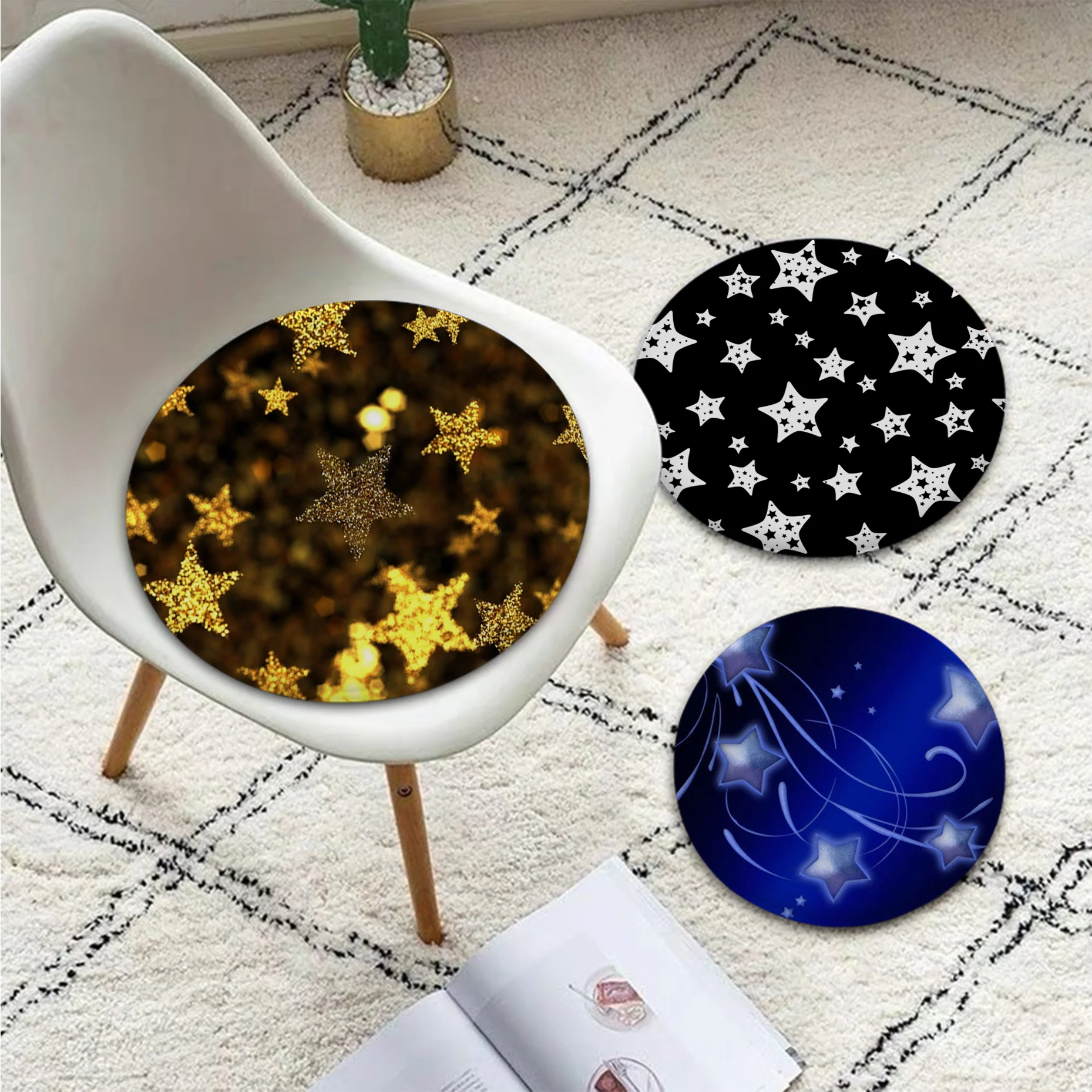 Fashion Stars Cushion Mat European Dining Chair Cushion Circular Decoration Seat For Office Desk Chair Mat Pad
Fashion Stars Cushion Mat European Dining Chair Cushion Circular Decoration Seat For Office Desk Chair Mat Pad