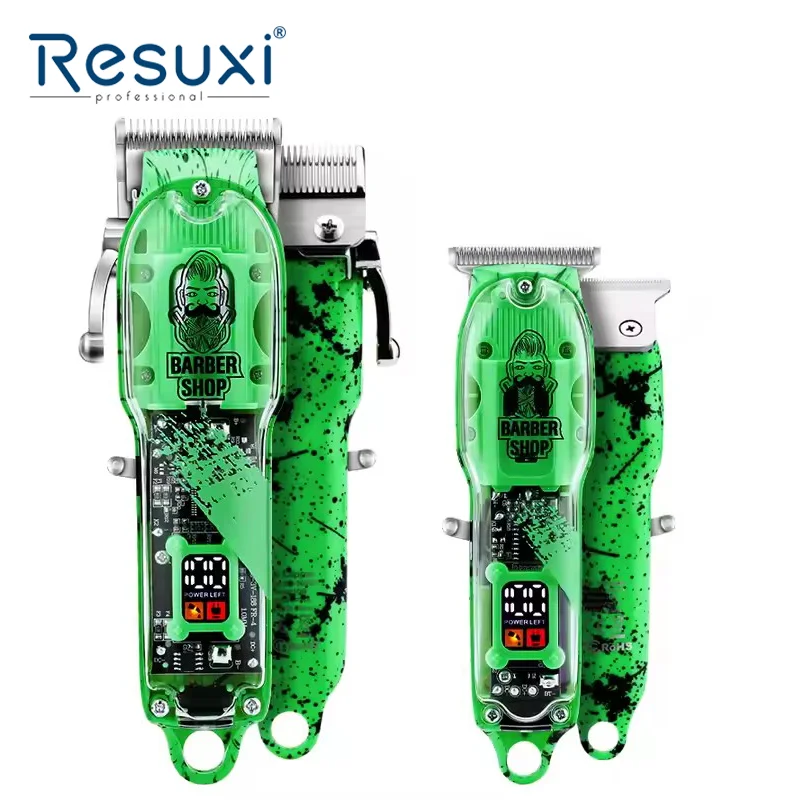 Resuxi LM-2032A Профессиональный станок для бритья с ЖК-дисплеем, мужская парикмахерская, беспроводная машинка для стрижки волос, наборы машинок для стрижки волос
Resuxi LM-2032A Профессиональный станок для бритья с ЖК-дисплеем, мужская парикмахерская, беспроводная машинка для стрижки волос, наборы машинок для стрижки волос