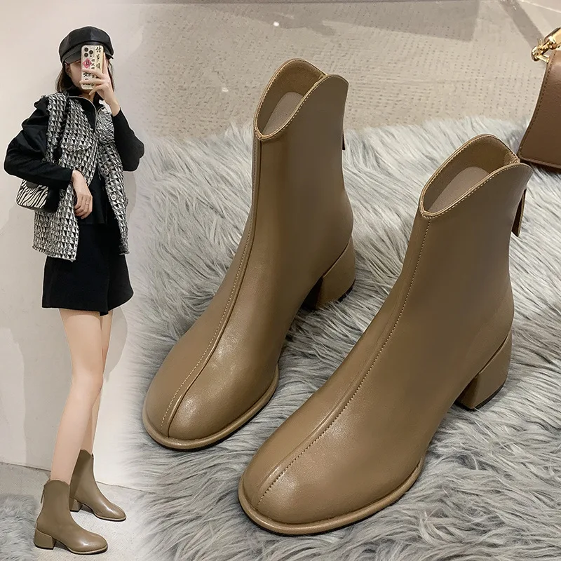 Boot Short Boots Women's Ankle Boots Mid-heel Thick Heel Square Toe Chelsea Boots Spring&autumn New 2023 Fashion Plus Size 42 43
Boot Short Boots Women's Ankle Boots Mid-heel Thick Heel Square Toe Chelsea Boots Spring&autumn New 2023 Fashion Plus Size 42 43