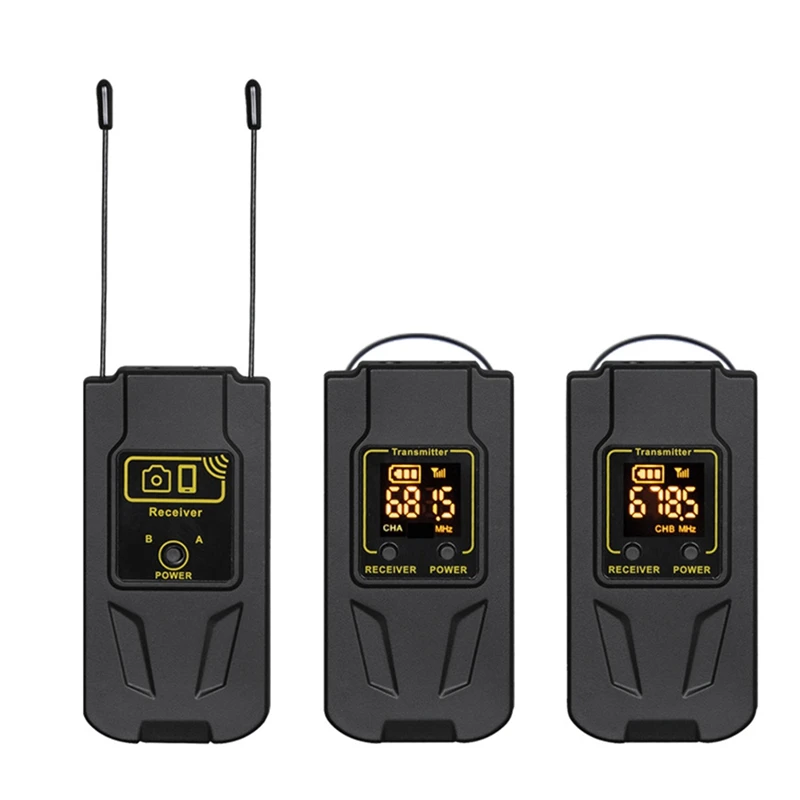 UHF Photography Mobile Phone Wireless Microphone Video Live Street Interview Recording Black ABS 
UHF Photography Mobile Phone Wireless Microphone Video Live Street Interview Recording Black ABS