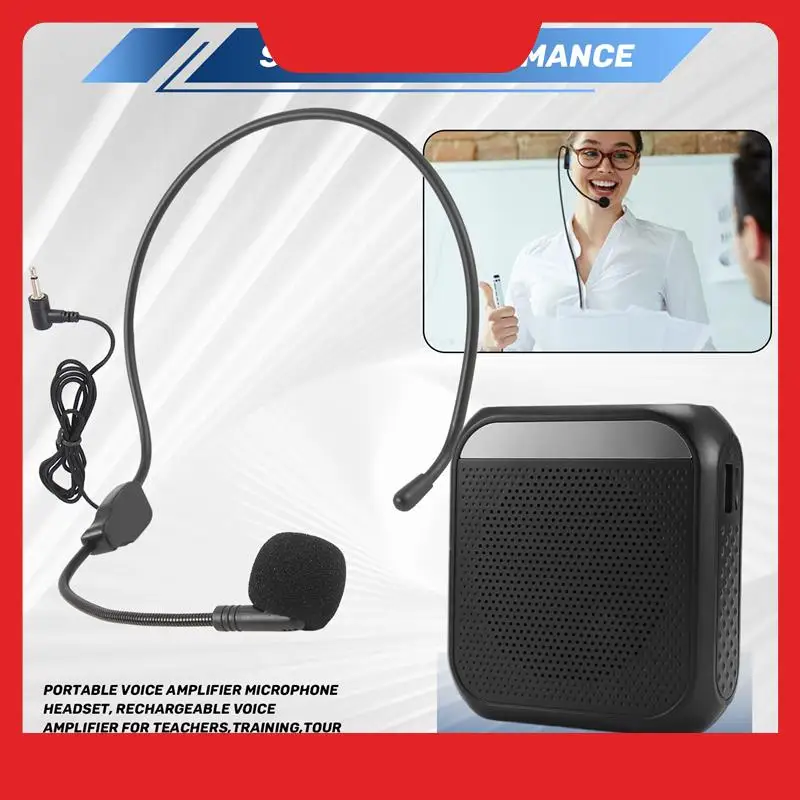Portable Voice Amplifier Microphone Headset, Rechargeable Voice Amplifier For Teachers,Training,Tour Guide,Classroom
Portable Voice Amplifier Microphone Headset, Rechargeable Voice Amplifier For Teachers,Training,Tour Guide,Classroom