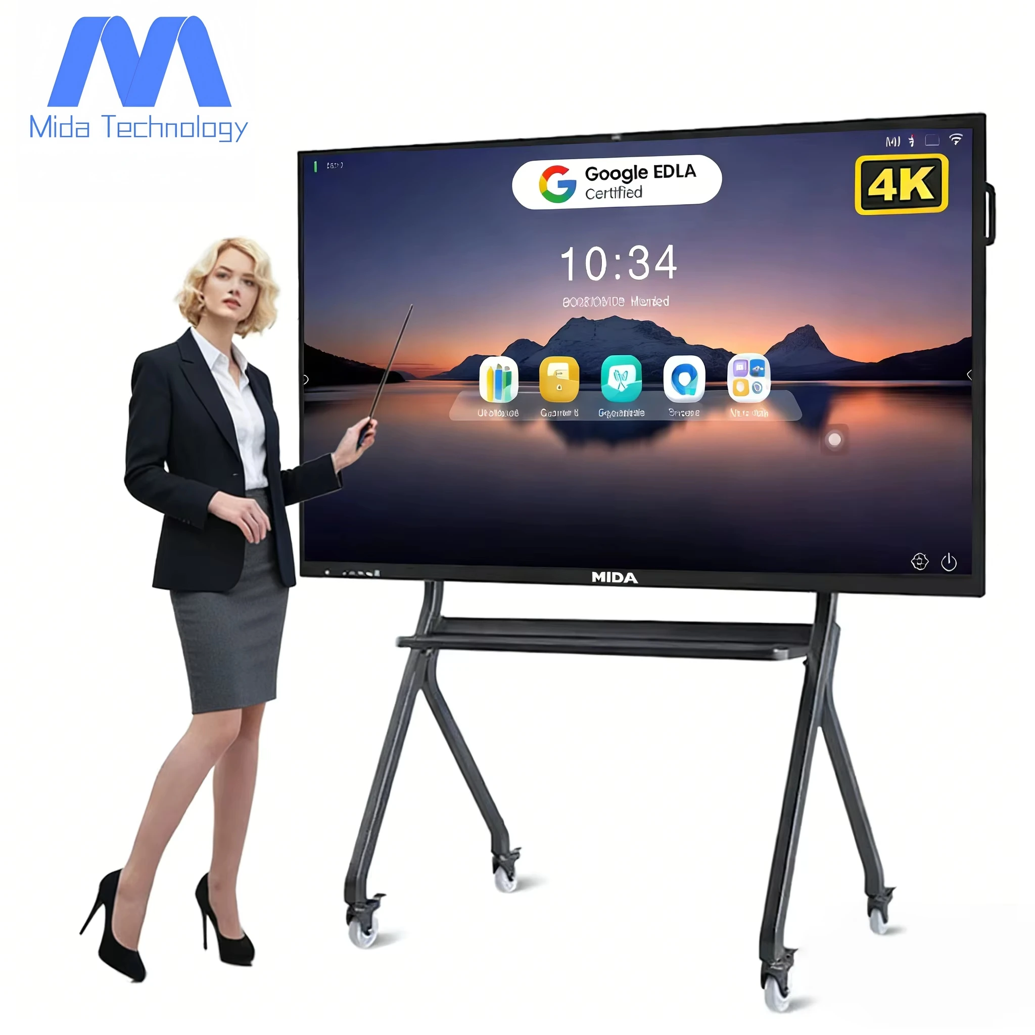 MIDA 48MP AI Camera All-in-One Android PC School Interactive Whiteboard Education Meeting Conference 4K LCD Smart Board 75"
MIDA 48MP AI Camera All-in-One Android PC School Interactive Whiteboard Education Meeting Conference 4K LCD Smart Board 75"