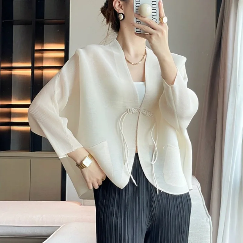 Miyake Folds, новинка осени 202, короткая куртка, женская темпераментная белая блузка, женский кардиган, тонкая шаль, японский, корейский
Miyake Folds, новинка осени 202, короткая куртка, женская темпераментная белая блузка, женский кардиган, тонкая шаль, японский, корейский