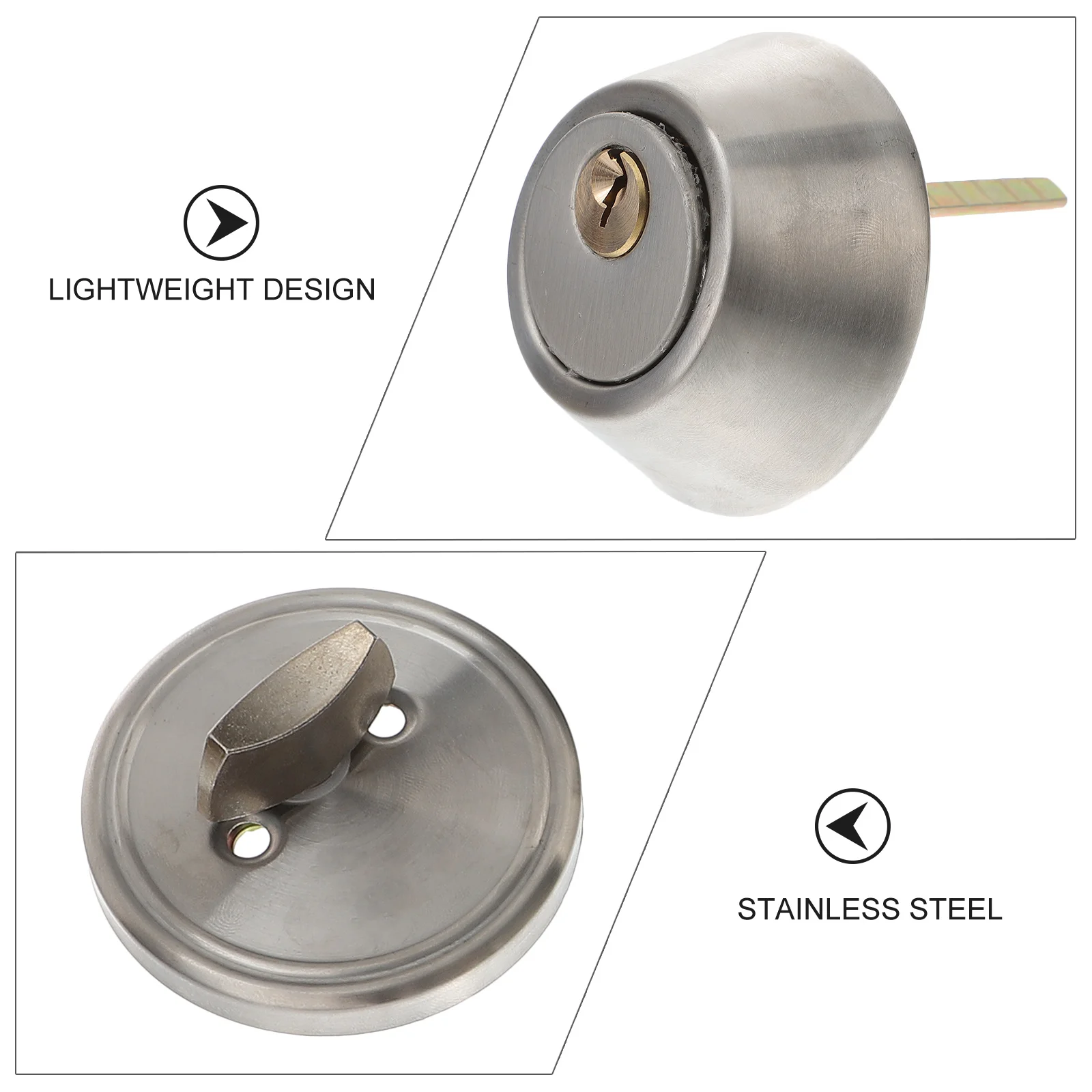 1 Set Stainless Steel Single-Sided Round Knob Privacy Entry For Bedroom Bathroom Front Entrance Security Round Door Knob Lock
1 Set Stainless Steel Single-Sided Round Knob Privacy Entry For Bedroom Bathroom Front Entrance Security Round Door Knob Lock