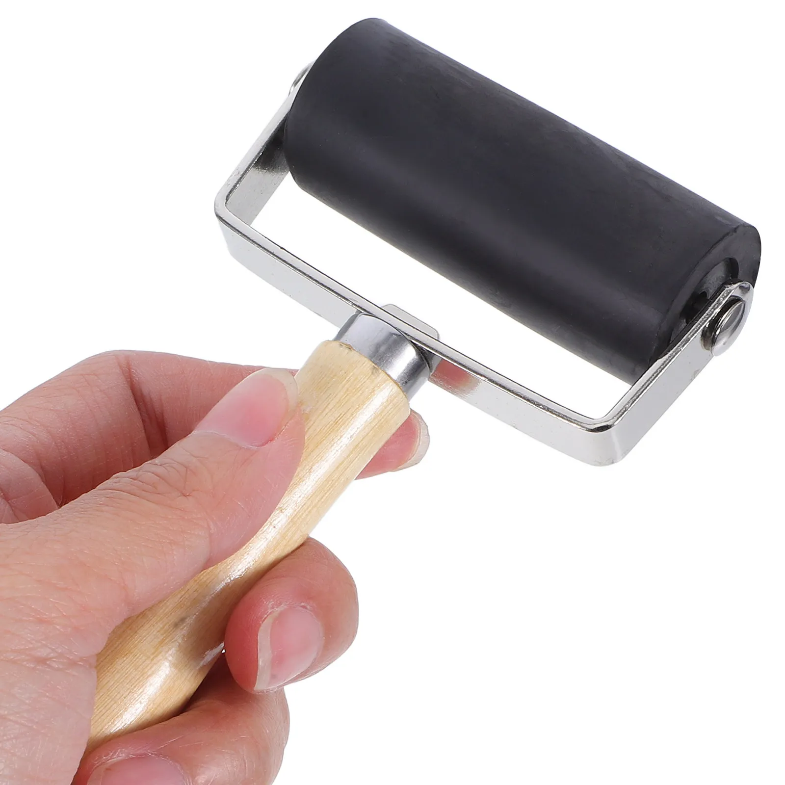 2Pcs Rubber Ink Roller Printmaking Glue Roller Tool with Wooden Handle for Smooth Ink Application DIY Crafts Art Projects
2Pcs Rubber Ink Roller Printmaking Glue Roller Tool with Wooden Handle for Smooth Ink Application DIY Crafts Art Projects