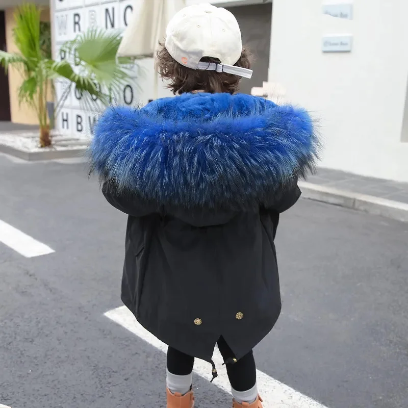 Winter Kids Girls Real Fur Coat Warm Baby Rabbit Jacket For Thick Hooded Long Children Outwear TZ167
Winter Kids Girls Real Fur Coat Warm Baby Rabbit Jacket For Thick Hooded Long Children Outwear TZ167