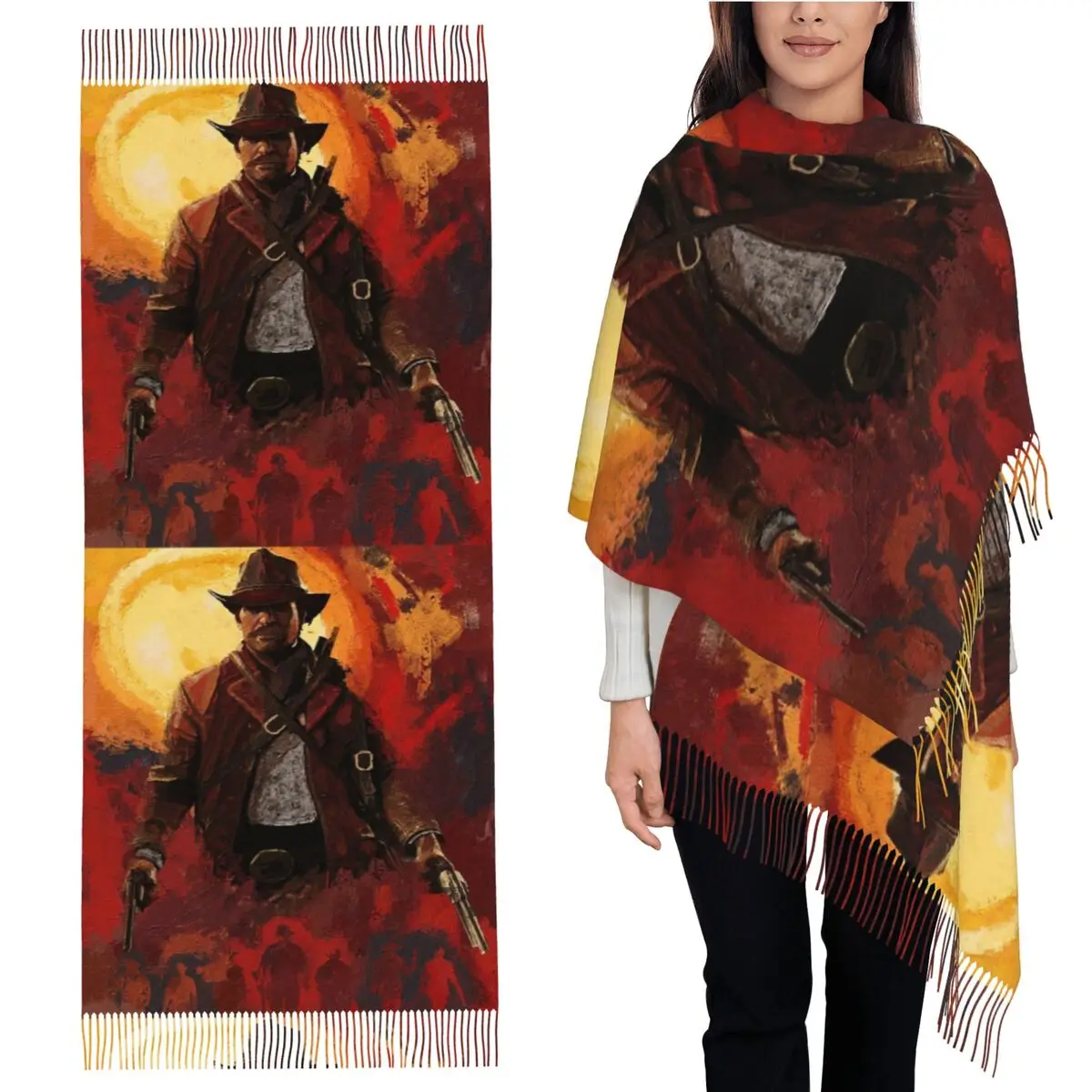 Arthur Morgan RDR2 Scarf Tassel Scarves for Women Soft Warm Shawls and Wraps Large Fall Winter Shawl Wrap
Arthur Morgan RDR2 Scarf Tassel Scarves for Women Soft Warm Shawls and Wraps Large Fall Winter Shawl Wrap