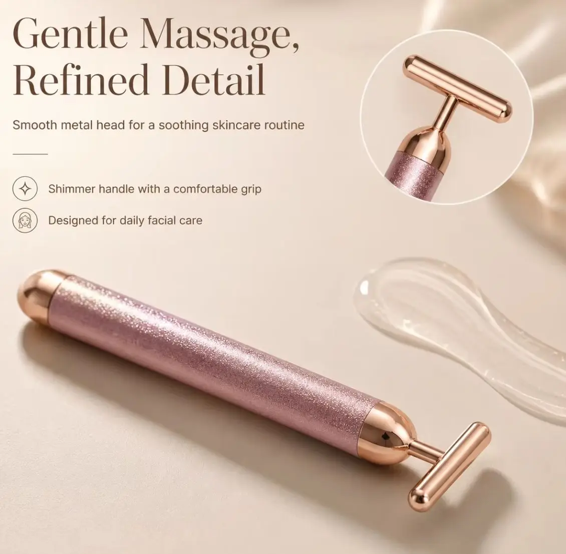 T Facial Electric Derma Facial Slimming Beauty Bar Pulse Firming Massager Roller Eye Face Care Tool
T Facial Electric Derma Facial Slimming Beauty Bar Pulse Firming Massager Roller Eye Face Care Tool