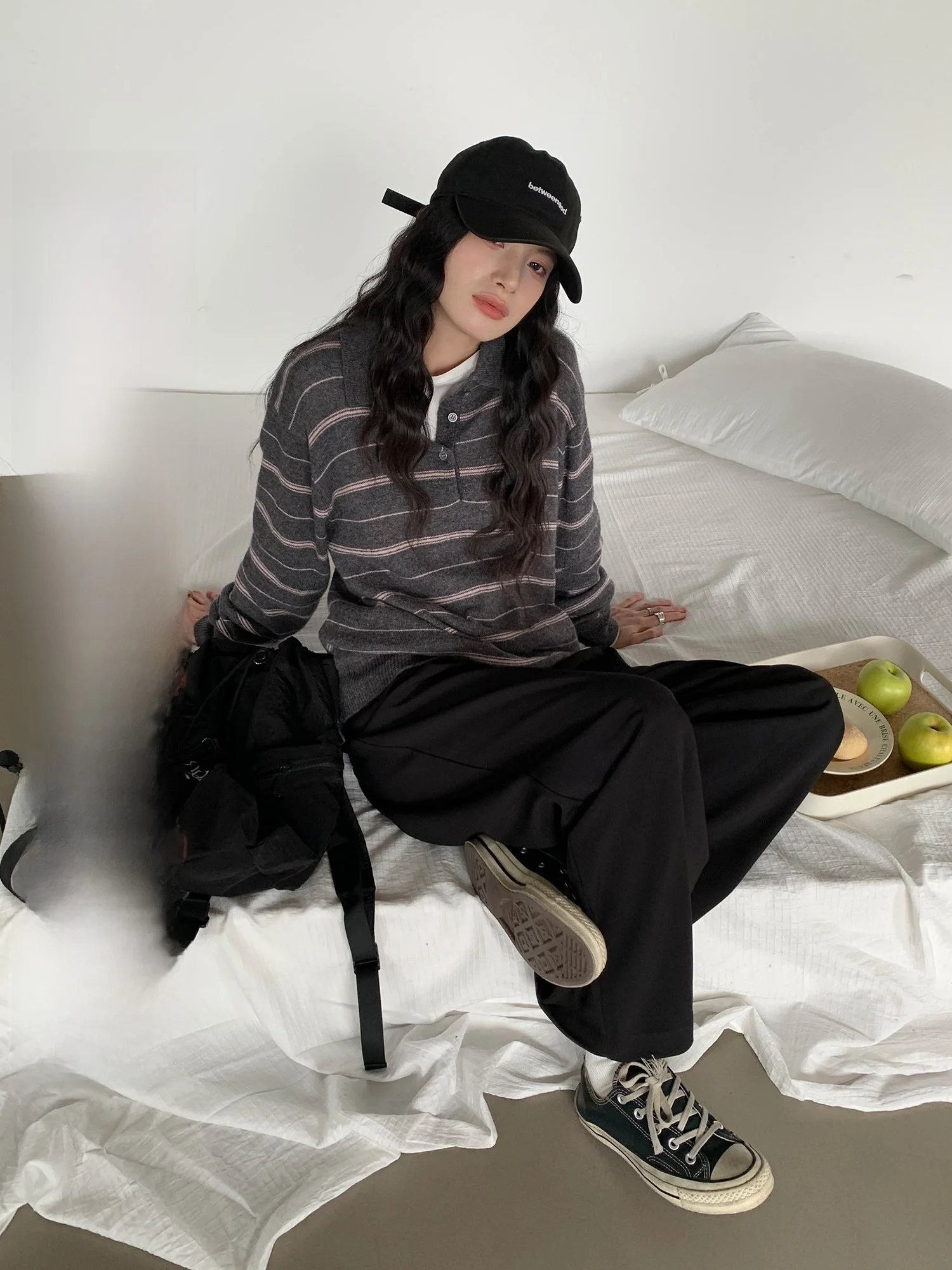 Loose Long Sleeve Neck Striped Knitwear Women's Spring 2026 New Style Versatile Lazy Style Korean System Top Shirt
Loose Long Sleeve Neck Striped Knitwear Women's Spring 2026 New Style Versatile Lazy Style Korean System Top Shirt