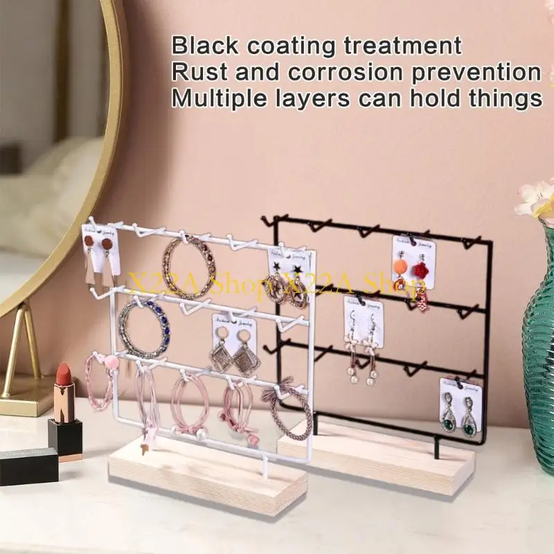 Unique Jewelry Storage Rack Earring Display Holder with 15 Hooks for Home or Store Use
Unique Jewelry Storage Rack Earring Display Holder with 15 Hooks for Home or Store Use