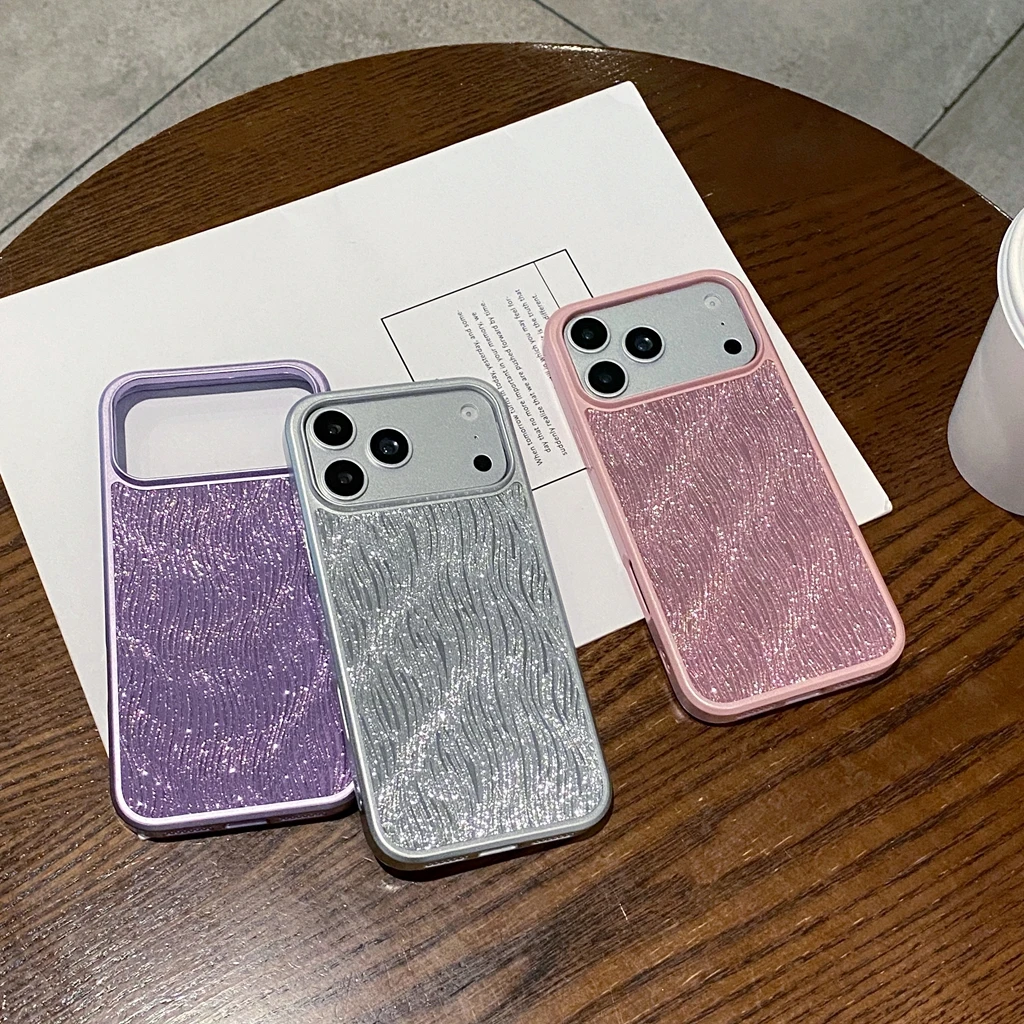 Luxury Shiny Wavy Texture Pattern Magnetic Wireless Charging Shockproof Protective Phone Cover Case for iPhone 17 16 15 Pro Max
Luxury Shiny Wavy Texture Pattern Magnetic Wireless Charging Shockproof Protective Phone Cover Case for iPhone 17 16 15 Pro Max