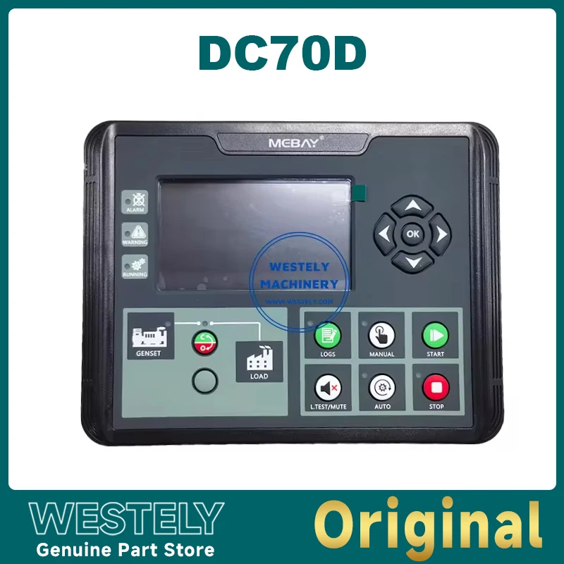 Original DC70D Mebay 4.3 inch LCD display Generator Set Controller for Diesel Gasoline Gas Genset Parameters Monitor
Original DC70D Mebay 4.3 inch LCD display Generator Set Controller for Diesel Gasoline Gas Genset Parameters Monitor