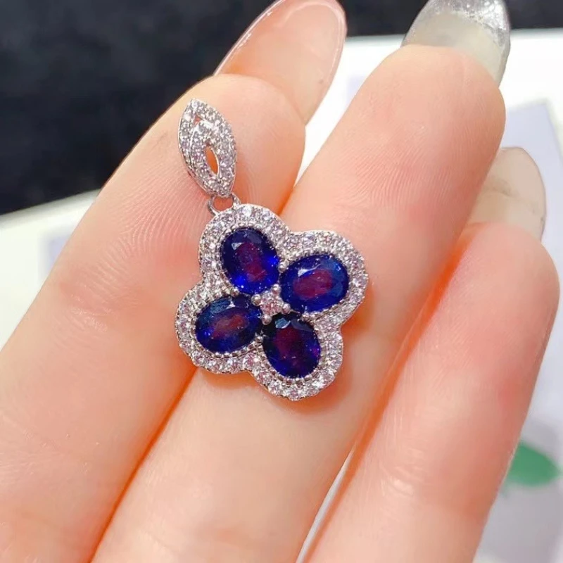 Лидер продаж, серебряный кулон 925 пробы, кулон с натуральным сапфиром для офисных женщин, 3 мм * 4 мм, всего 0,6 карата, настоящий сапфир, серебряные ювелирные изделия 
Лидер продаж, серебряный кулон 925 пробы, кулон с натуральным сапфиром для офисных женщин, 3 мм * 4 мм, всего 0,6 карата, настоящий сапфир, серебряные ювелирные изделия