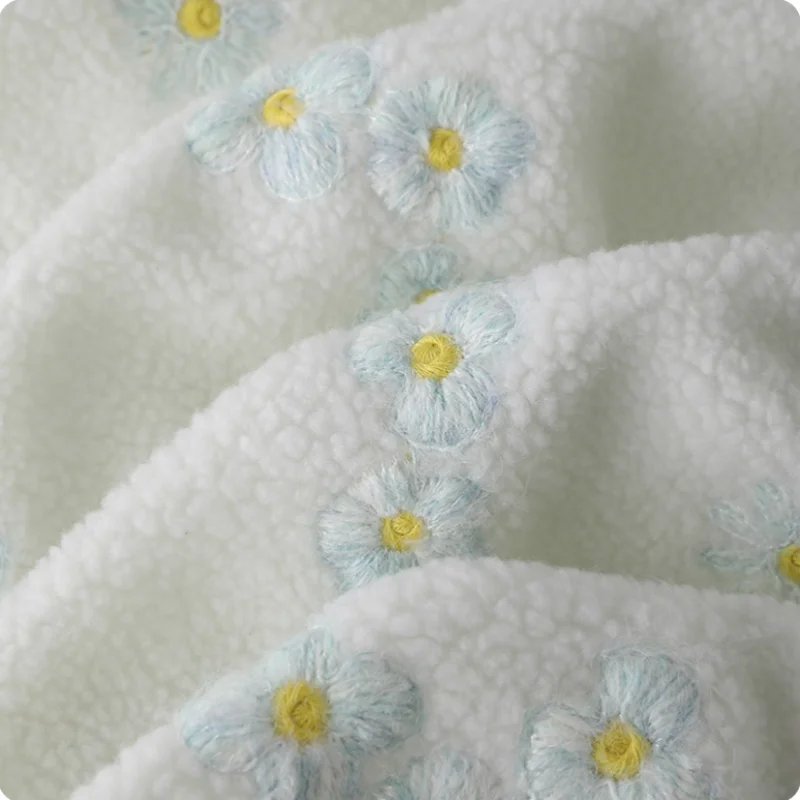 ins-style floral embroidery polyester fabric for autumn and winter vests, children's wear sweatshirts, diy handcrafted fabric
ins-style floral embroidery polyester fabric for autumn and winter vests, children's wear sweatshirts, diy handcrafted fabric