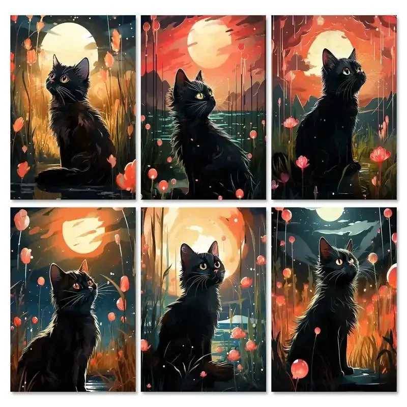 584287 Black Cat Diy Painting By Number Animals Acrylic Paint For Crafts Diy Gift Marker By Numbers Handpainted On Canvas
584287 Black Cat Diy Painting By Number Animals Acrylic Paint For Crafts Diy Gift Marker By Numbers Handpainted On Canvas