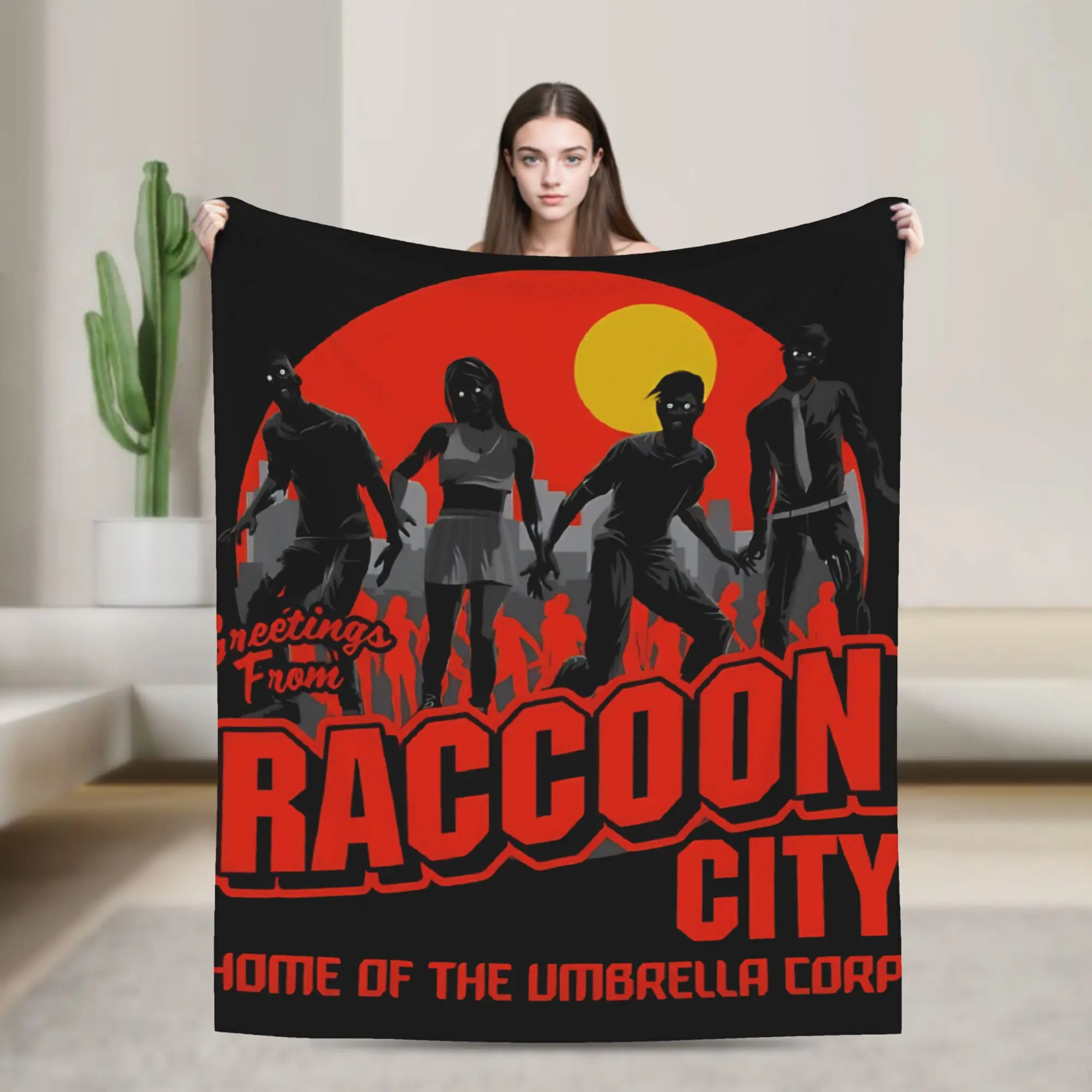 Greetings from Racoon City Warm Soft Blanket Plush Bedding Throws Pattern Couch Chair Flannel Bedspread Sofa Bed Cover
Greetings from Racoon City Warm Soft Blanket Plush Bedding Throws Pattern Couch Chair Flannel Bedspread Sofa Bed Cover