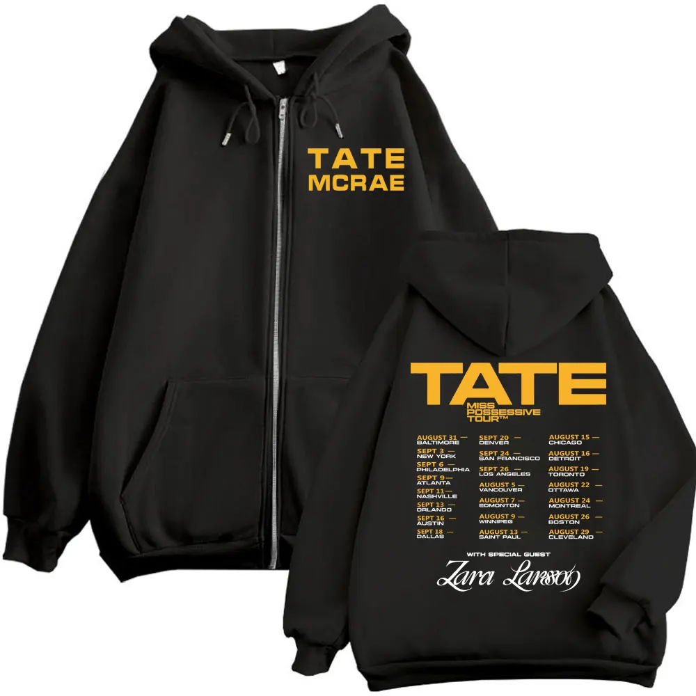 Tate McRae Miss Possessive Tour 2025 Zipper Hoodies Men Women Clothing Fashion Y2k Zip Up Sweatshirts Hip Hop Vintage Pullovers
Tate McRae Miss Possessive Tour 2025 Zipper Hoodies Men Women Clothing Fashion Y2k Zip Up Sweatshirts Hip Hop Vintage Pullovers