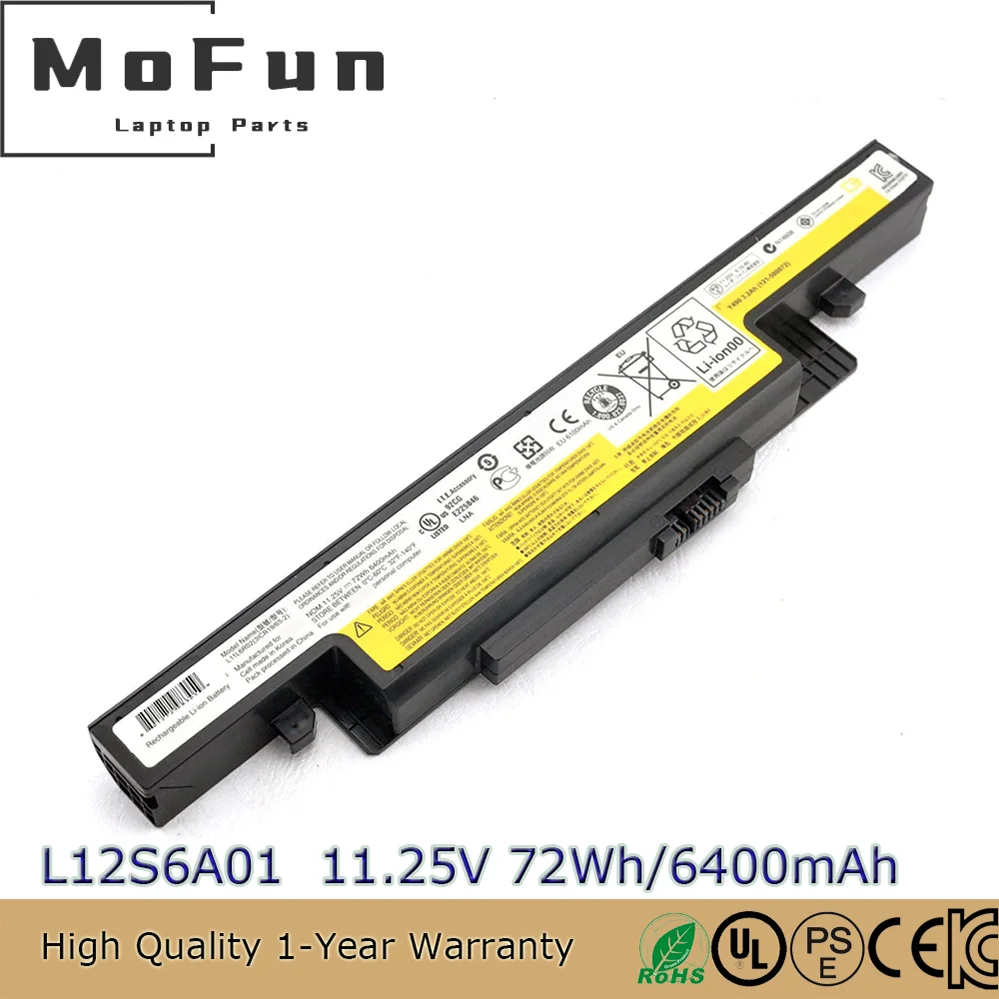 L11S6R01 L12S6A01 L12S6E01 11.25V 72Wh Laptop Battery for Lenovo IdeaPad Y400 Y500 Y510N Series
L11S6R01 L12S6A01 L12S6E01 11.25V 72Wh Laptop Battery for Lenovo IdeaPad Y400 Y500 Y510N Series