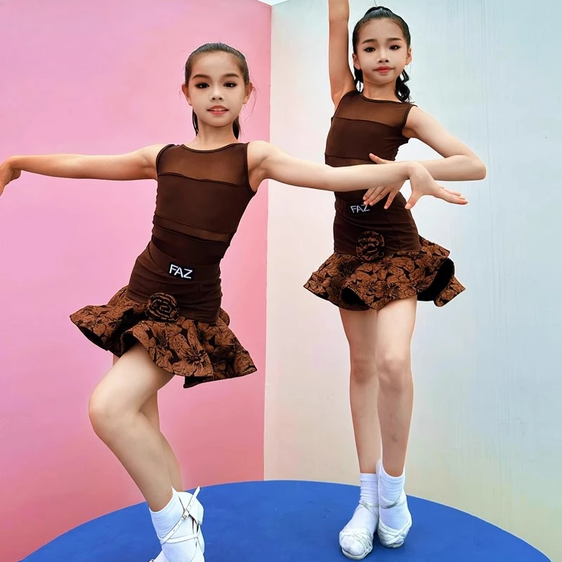 Summer Girls high-end printed performance costumes children's internet-famous Latin dance costumes and girls practice costumes
Summer Girls high-end printed performance costumes children's internet-famous Latin dance costumes and girls practice costumes