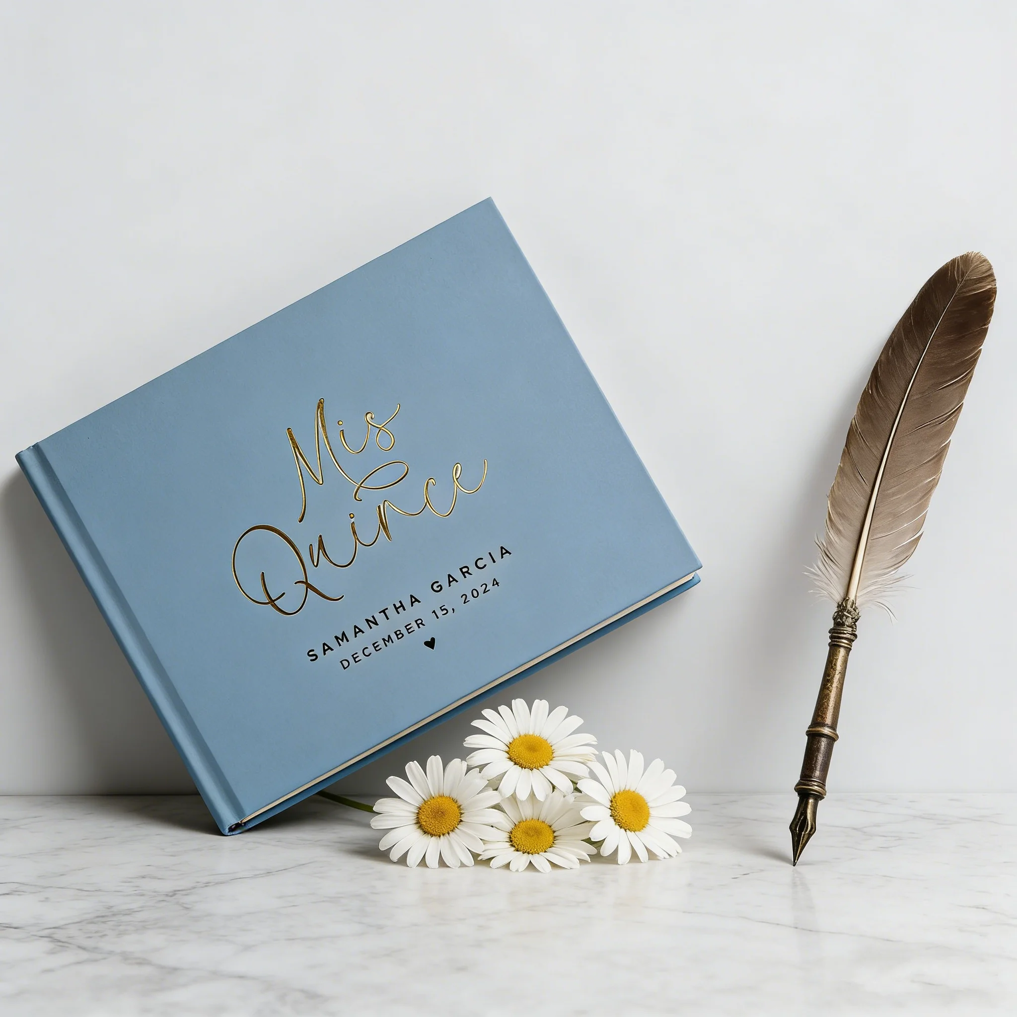 Personalized Mis Quince Quinceañera Guest Book | Custom Gold Foil Hardcover Sign In Book | Sweet 15 Birthday Party Guestbook Gif
Personalized Mis Quince Quinceañera Guest Book | Custom Gold Foil Hardcover Sign In Book | Sweet 15 Birthday Party Guestbook Gif
