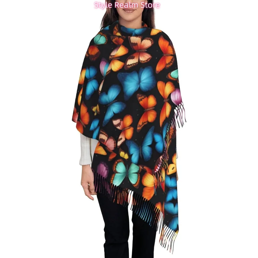Colorful Butterfly Print Women Fashion Winter Scarf Soft Long Style Warm Shawl Scarves Wraps
Colorful Butterfly Print Women Fashion Winter Scarf Soft Long Style Warm Shawl Scarves Wraps