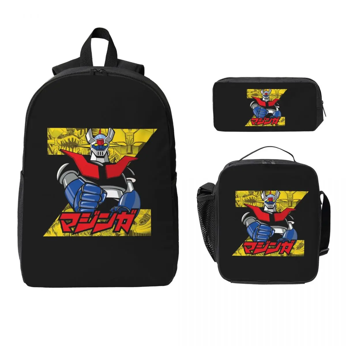 Mazinger Z Goldorak Actarus Grendizer Mask Backpack BookBag School Bag Laptop Shoulder Bags 3ps Insulated Lunch Bag Pencil Case
Mazinger Z Goldorak Actarus Grendizer Mask Backpack BookBag School Bag Laptop Shoulder Bags 3ps Insulated Lunch Bag Pencil Case