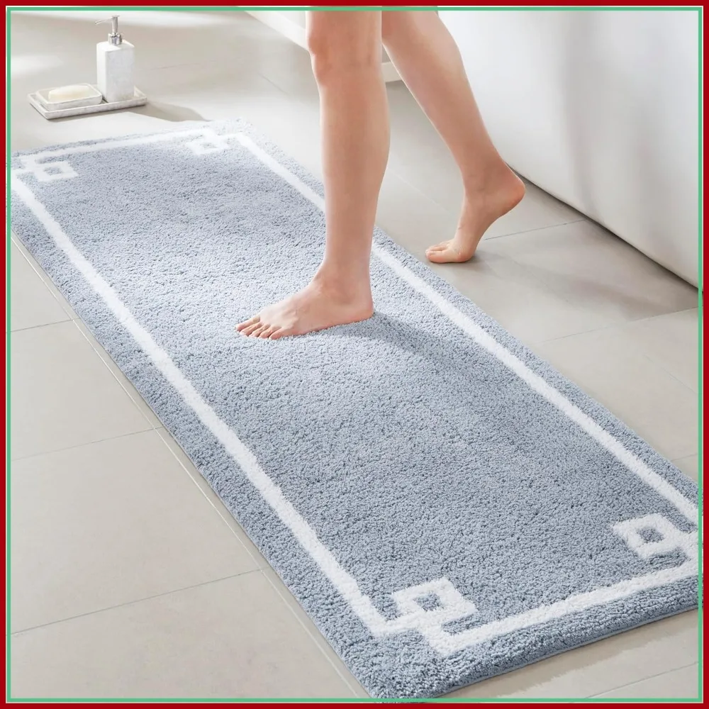 100% Cotton Bathroom Rug Non Slip Backing Plush Bath Mat Absorbent Quick Dry Spa Design 24x72 Blue
100% Cotton Bathroom Rug Non Slip Backing Plush Bath Mat Absorbent Quick Dry Spa Design 24x72 Blue
