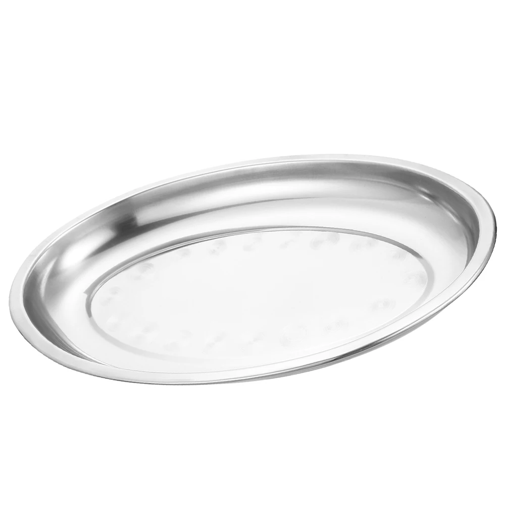 Stainless Steel Oval Plate for Home Serving Food Storage Tray Practical Pastry Platters Snack Dish Dinner Plates Fruit Metal
Stainless Steel Oval Plate for Home Serving Food Storage Tray Practical Pastry Platters Snack Dish Dinner Plates Fruit Metal