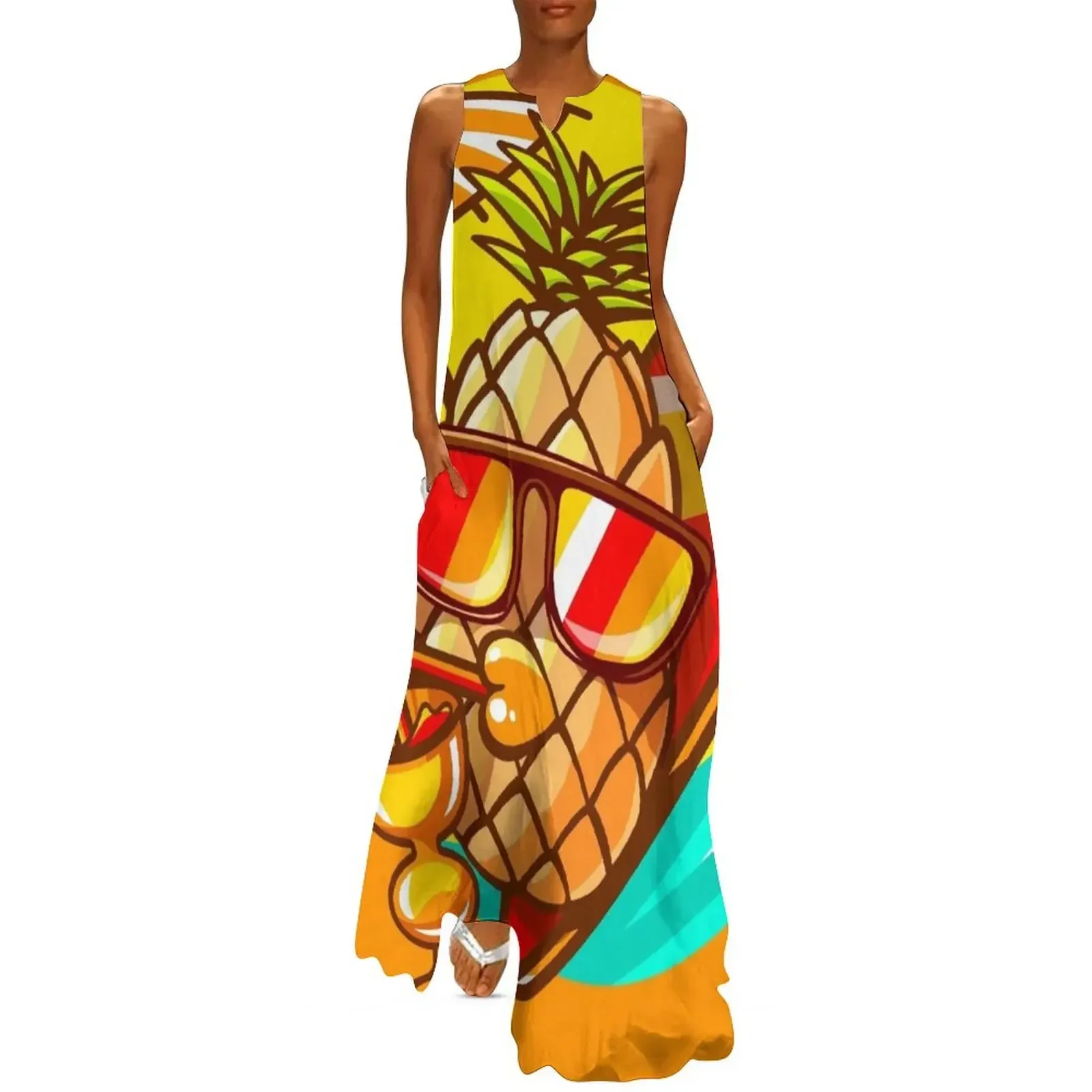 Cool Summer Pineapple Chilling Long Dress Women's skirt women's clothing summer 2025 novelties Summer women's clothing Dress
Cool Summer Pineapple Chilling Long Dress Women's skirt women's clothing summer 2025 novelties Summer women's clothing Dress