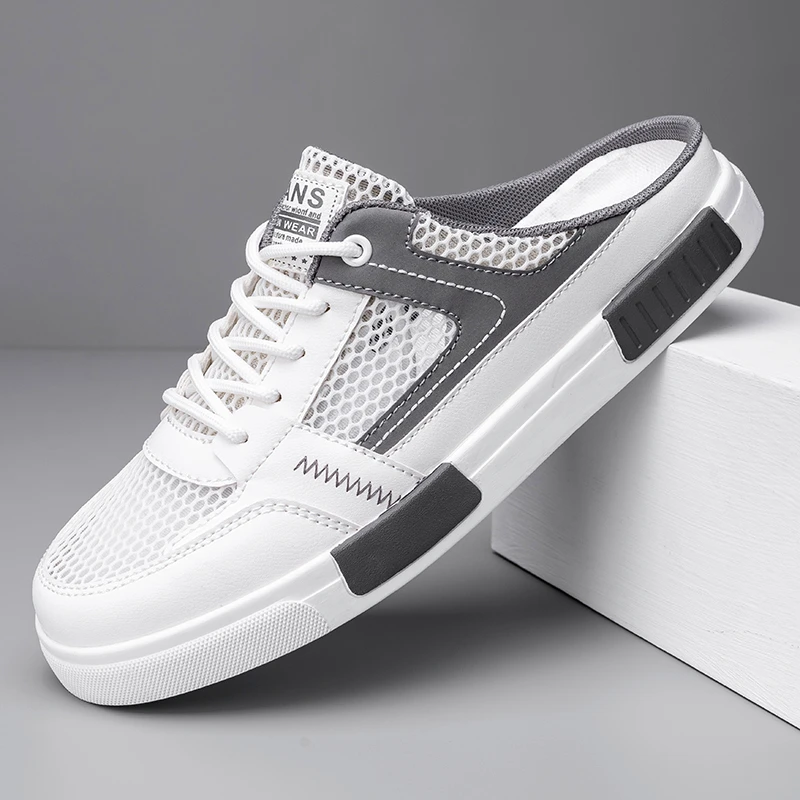 Men's Summer Open-Toe Slip-On Sandals Breathable Mesh Driving Beach Shoes Anti-Slip Large Size Sporty Casual Rubber Sole
Men's Summer Open-Toe Slip-On Sandals Breathable Mesh Driving Beach Shoes Anti-Slip Large Size Sporty Casual Rubber Sole