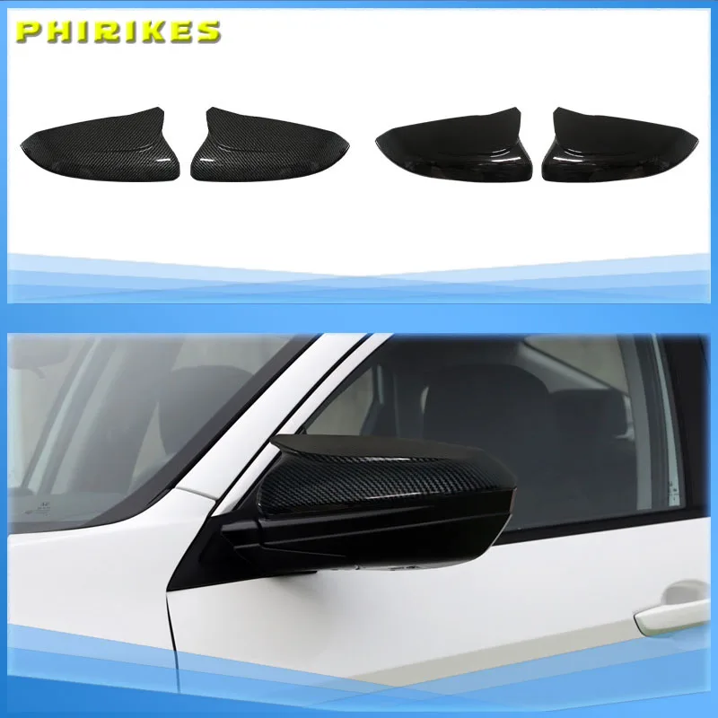 Horn Shape Black ABS Carbon Fiber Look Rear View Side Mirror Cover Rearview Caps For Honda Civic 10th 2016 2017 2018 2019 2020
Horn Shape Black ABS Carbon Fiber Look Rear View Side Mirror Cover Rearview Caps For Honda Civic 10th 2016 2017 2018 2019 2020