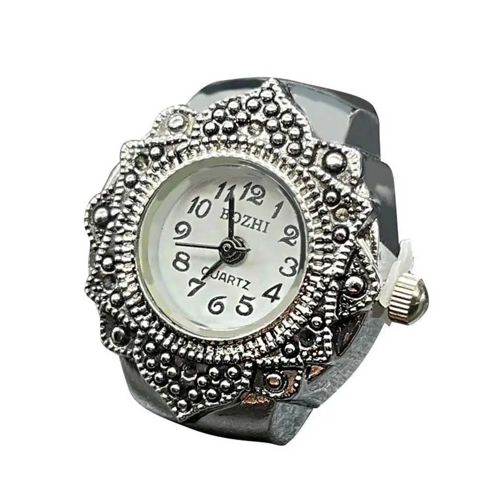 Vintage Fashion Gift Digital Watch Ring Watch Elastic Stretchy Rings Round Quartz Finger Rings
Vintage Fashion Gift Digital Watch Ring Watch Elastic Stretchy Rings Round Quartz Finger Rings