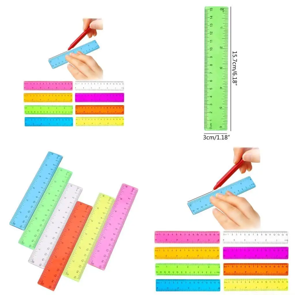 8шт линейка дюймов и сантиметров для школы, красочная прозрачная линейка, пластиковая линейка
8шт линейка дюймов и сантиметров для школы, красочная прозрачная линейка, пластиковая линейка