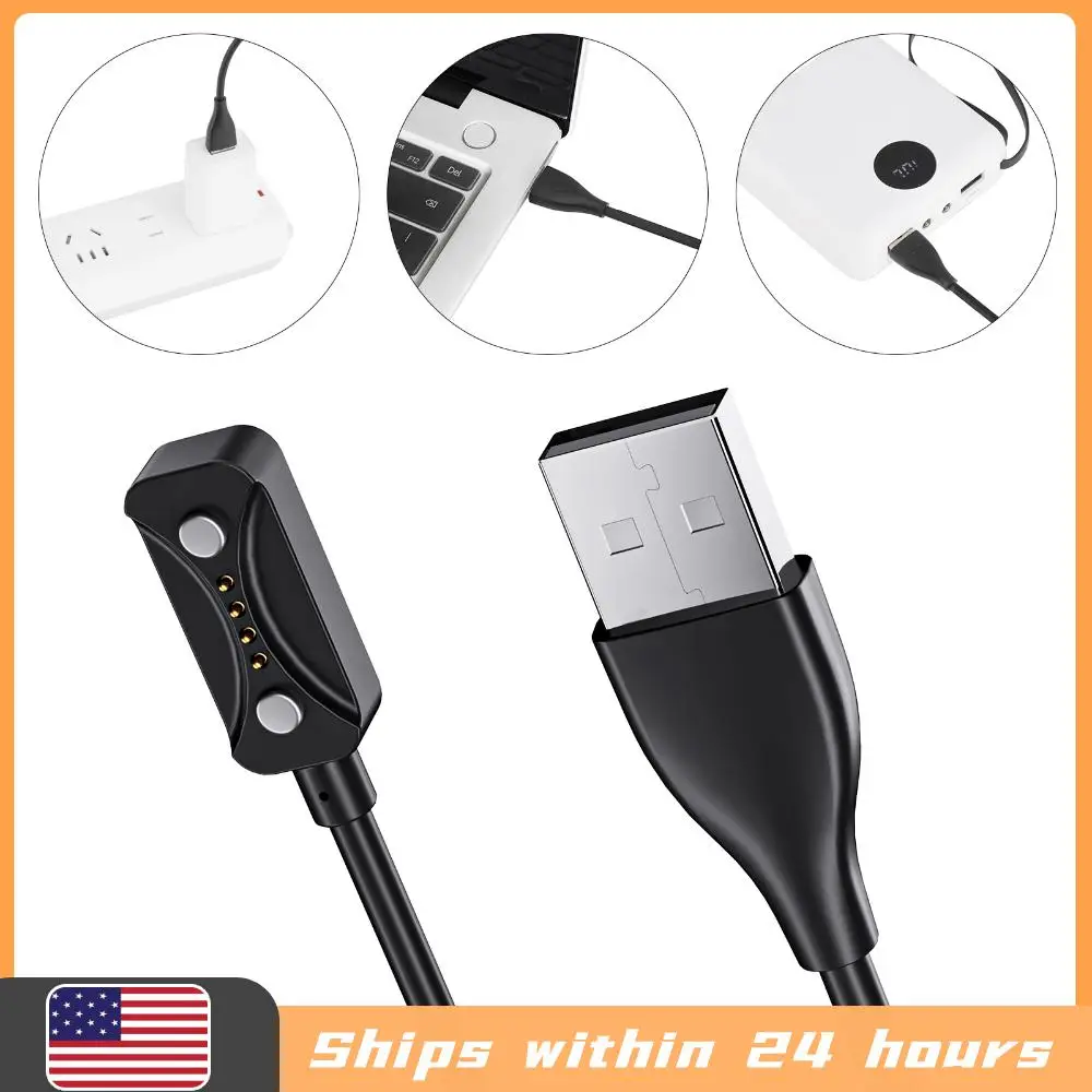 Магнитный USB-кабель для зарядки 1 м, 2-контактный адаптер-док для Polar Pacer/Pacer Pro/Ignite 3/Vantage V3
Магнитный USB-кабель для зарядки 1 м, 2-контактный адаптер-док для Polar Pacer/Pacer Pro/Ignite 3/Vantage V3