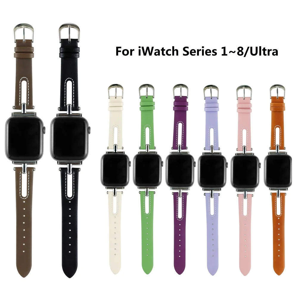 Ремешок «T» для часов Iwatch Series Ultra 8 7 49 мм 45 мм 44 40 44, Воздухопроницаемый браслет из воловьей кожи и нержавеющая сталь
Ремешок «T» для часов Iwatch Series Ultra 8 7 49 мм 45 мм 44 40 44, Воздухопроницаемый браслет из воловьей кожи и нержавеющая сталь