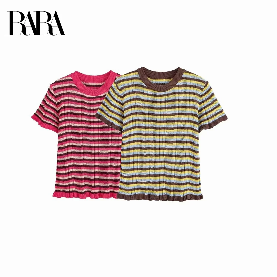 RARA2025 Summer New Women's All-match Casual Layer Decorative Striped Round Neck Short-sleeved T-shirt
RARA2025 Summer New Women's All-match Casual Layer Decorative Striped Round Neck Short-sleeved T-shirt