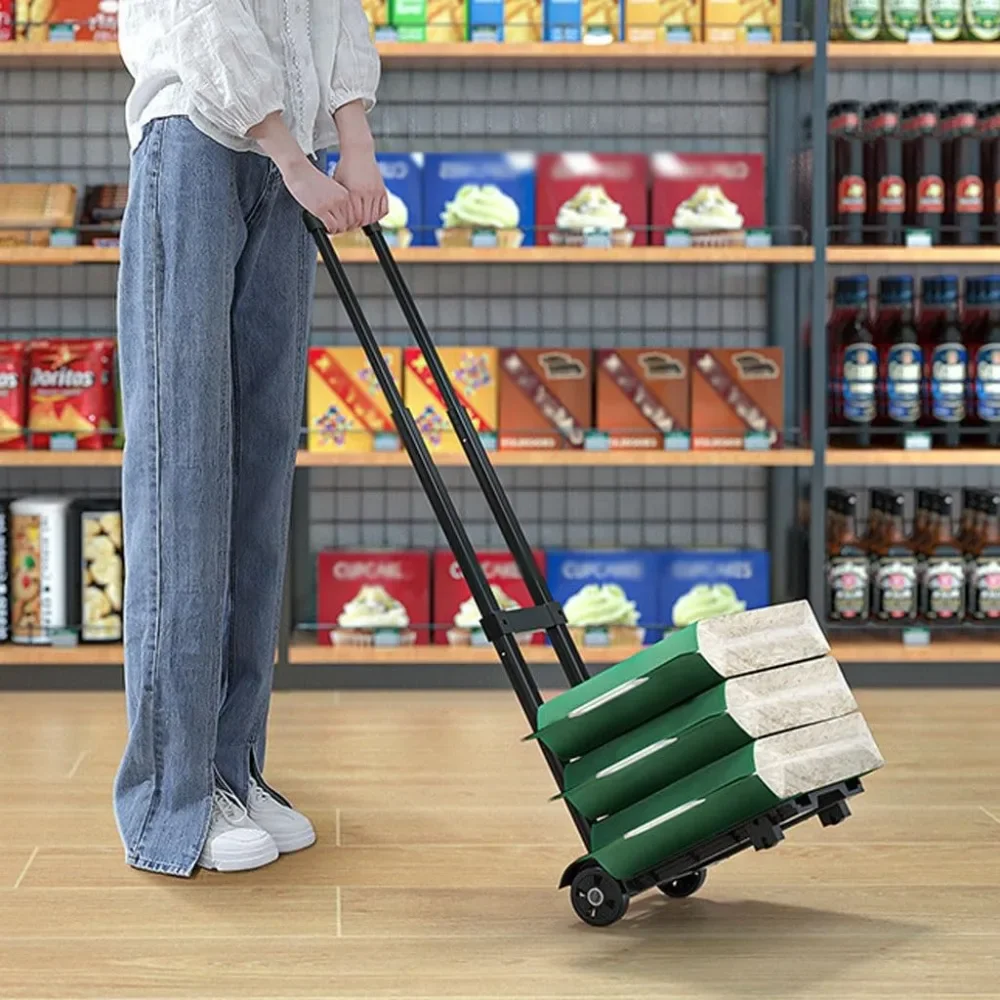 Luggage Hand Truck Portable Folding Shopping Trolley Lightweight Adjustable Outdoor Stair Climbing Trailer Express Utility Cart
Luggage Hand Truck Portable Folding Shopping Trolley Lightweight Adjustable Outdoor Stair Climbing Trailer Express Utility Cart