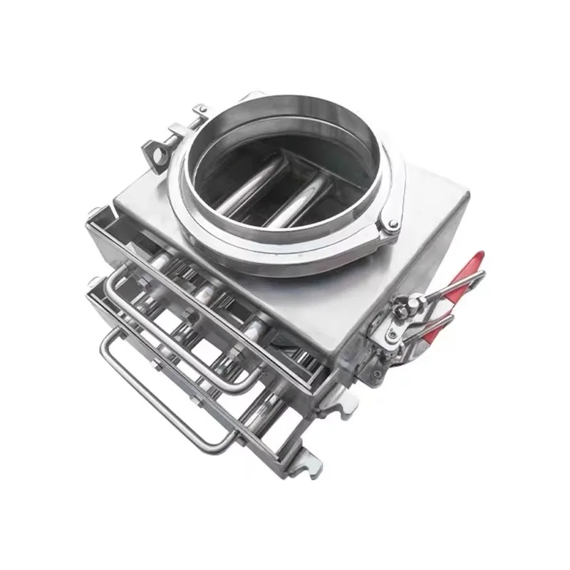 Factory Direct Strong Strong Magnetic Powder Iron Remover Self-Cleaning Drawer Type Pipeline Magnetic Separator
Factory Direct Strong Strong Magnetic Powder Iron Remover Self-Cleaning Drawer Type Pipeline Magnetic Separator