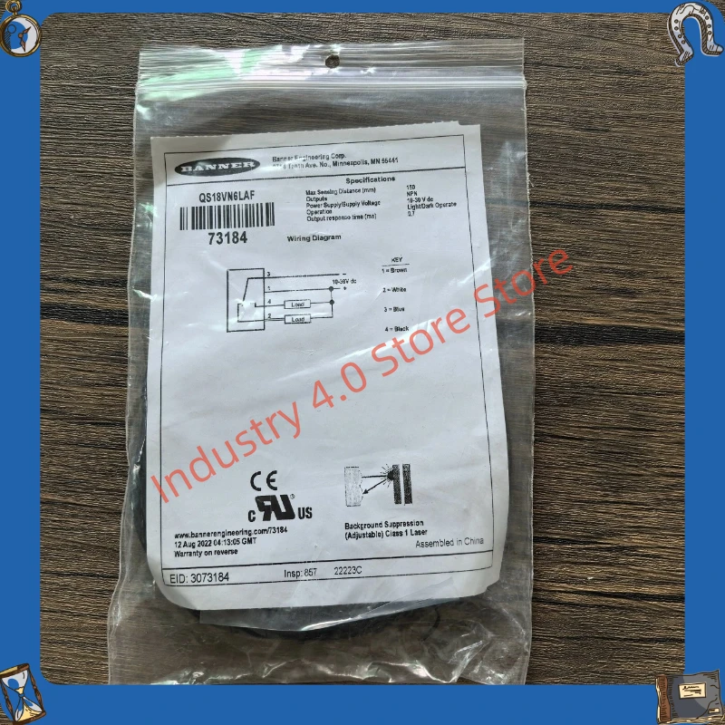 QS18VN6LAF photoelectric sensor new in box 73184
QS18VN6LAF photoelectric sensor new in box 73184